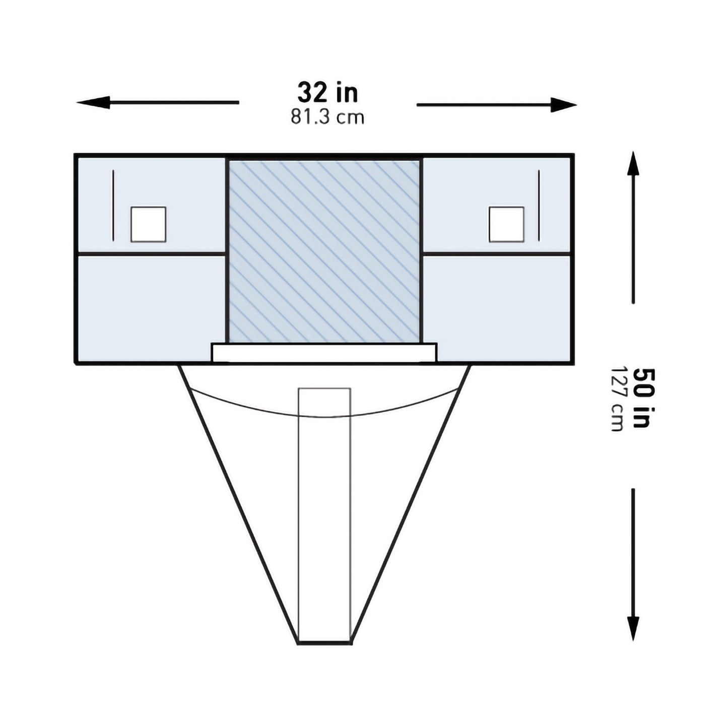 DRAPE, SURGICAL GYN UNDER BUTTOCKS STR 32"X50" (25/CS)