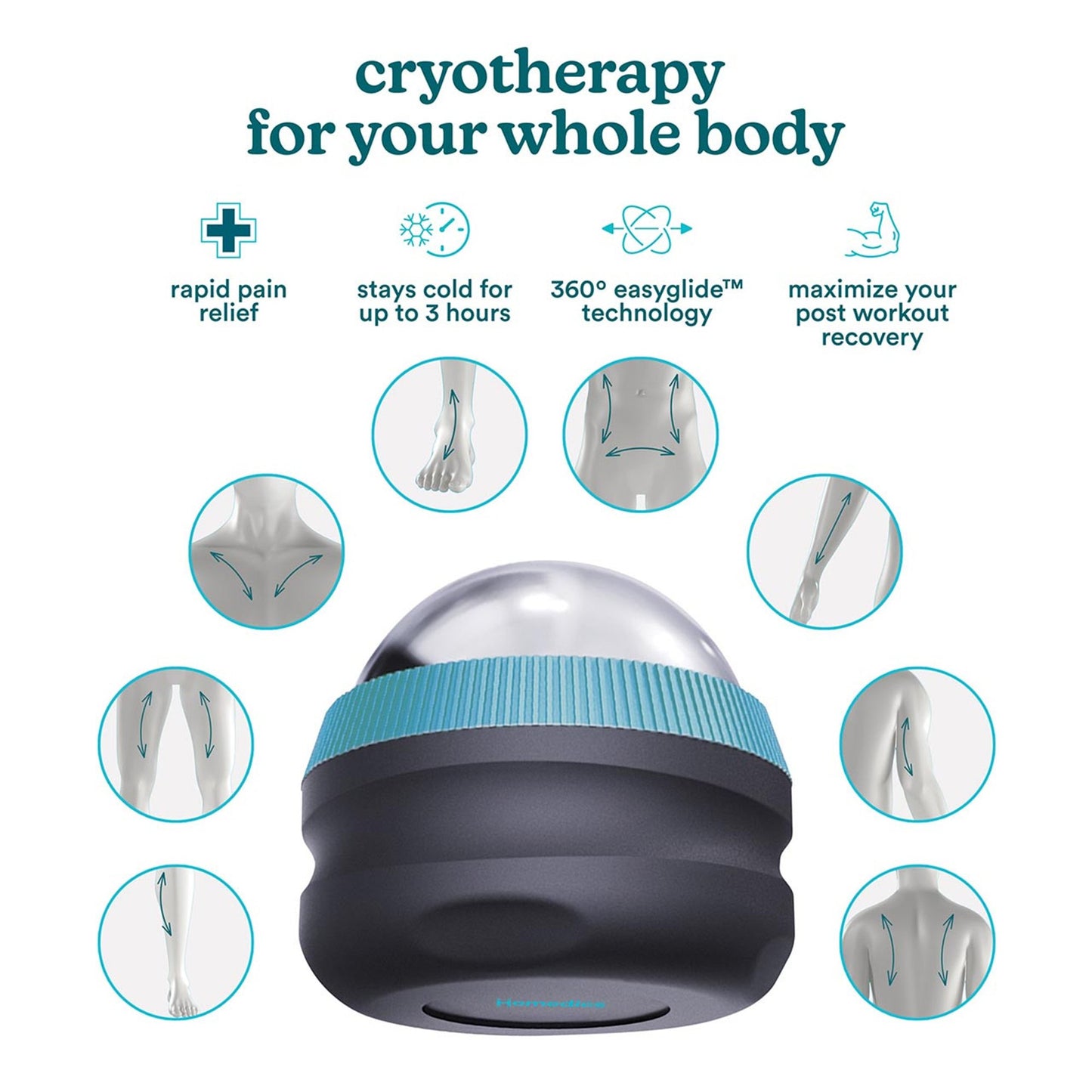 MASSAGER, ROLLER BALL CRYOGLIDE (6/CS)