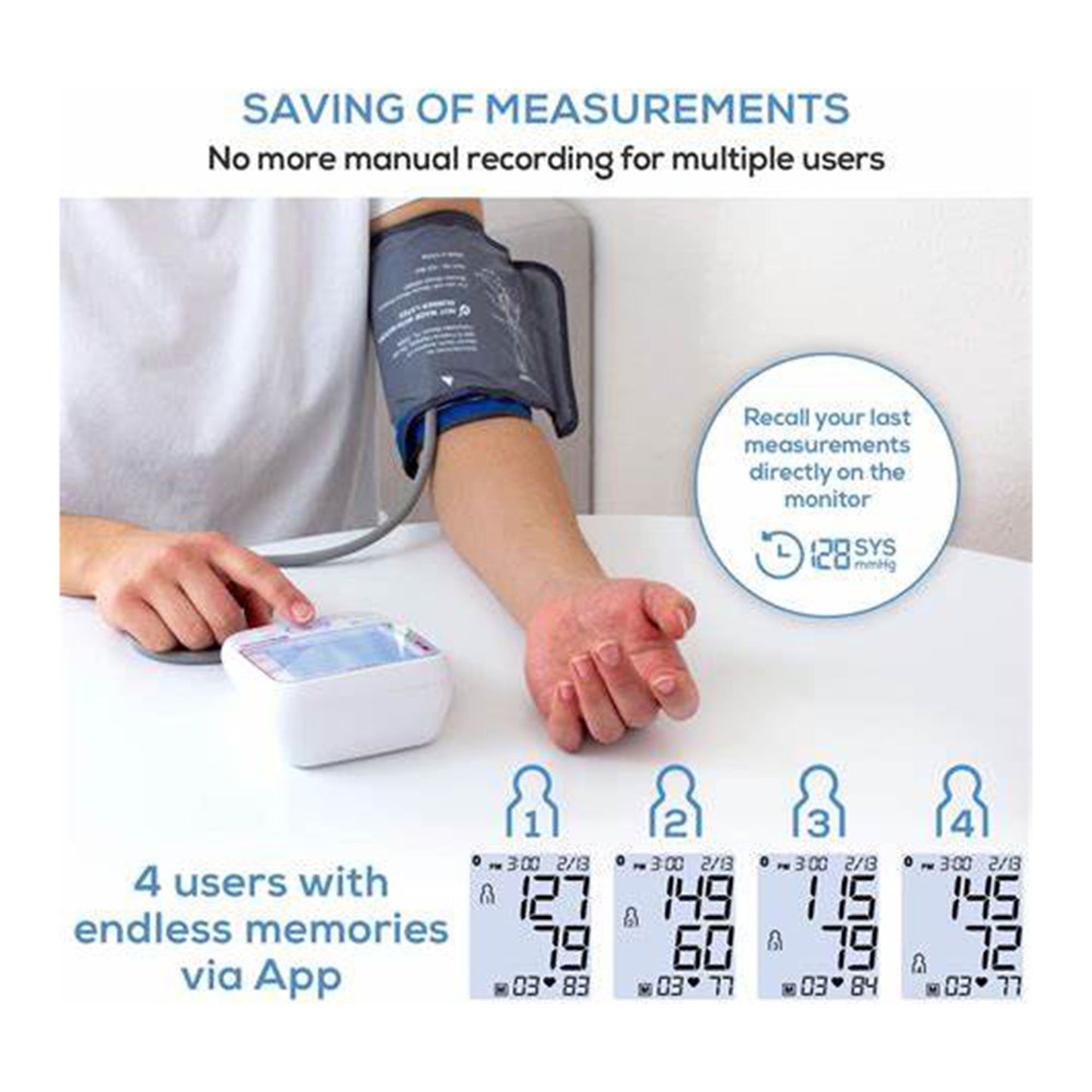 MONITOR, BP BEURER ARM W/HEALTH MANAGER PRO APP (1/BX 8BX/CS