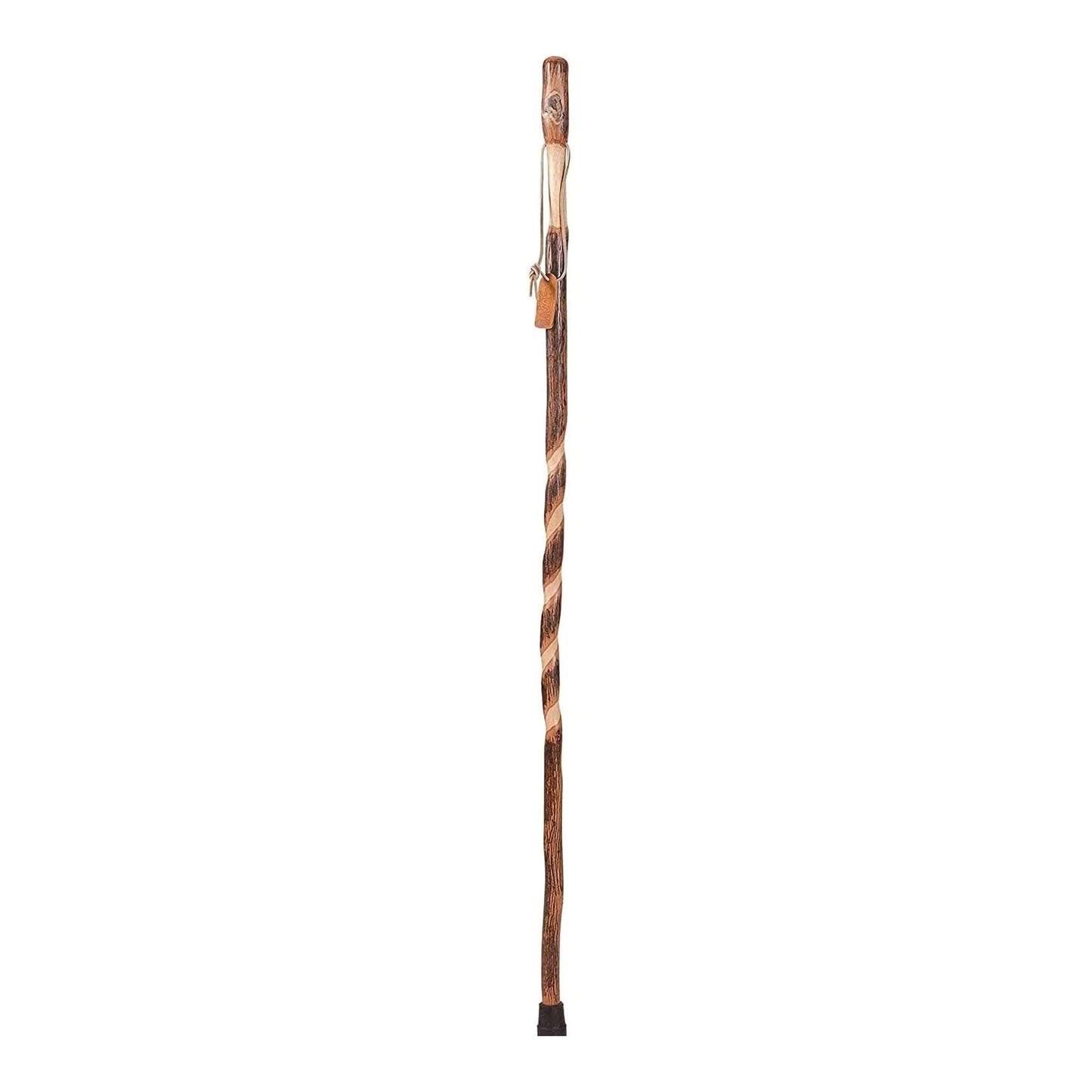 STICK, WALKING WOOD BRAZOS 48 FREE FORM IRON BAMBOO RED 48"