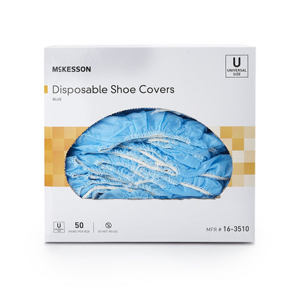 SHOECOVER, NON-SKID LF UNIV BLU (50PR/BX 3BX/CS)