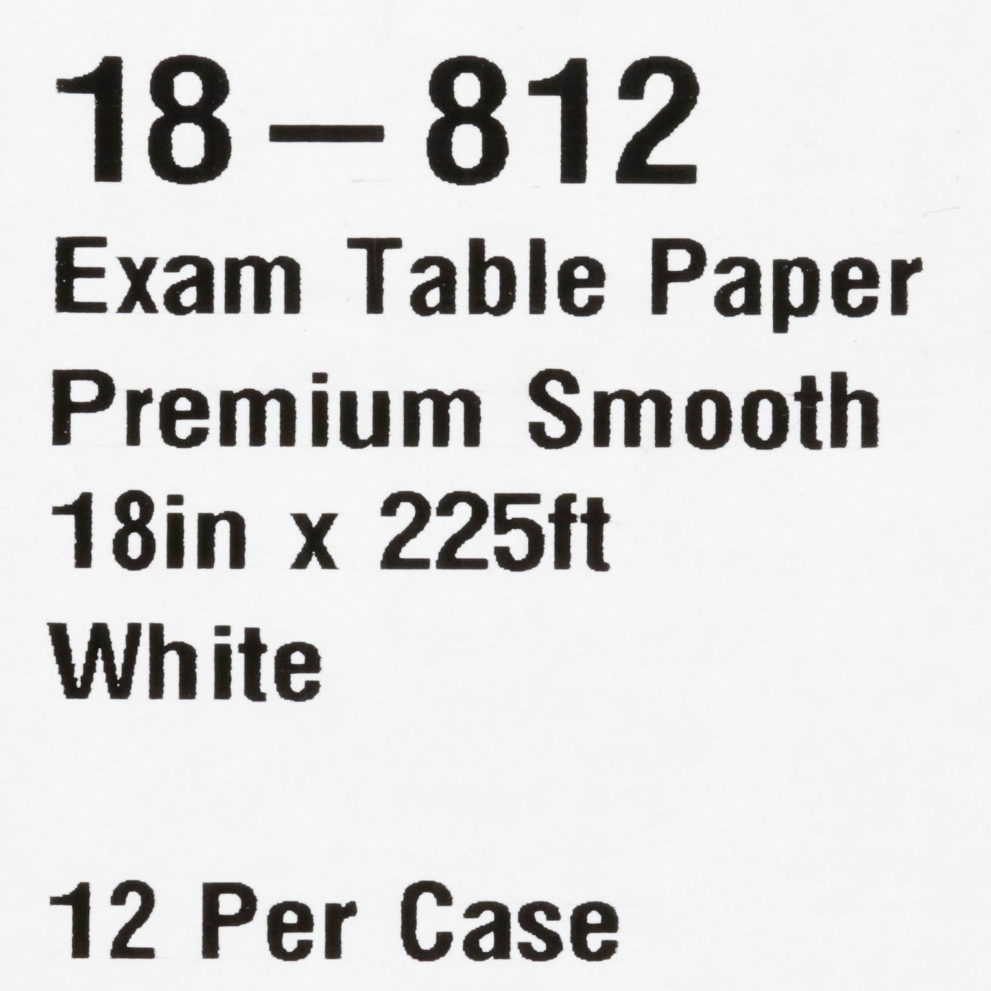 PAPER, TABLE SMOOTH 18"X225' (12/CS)