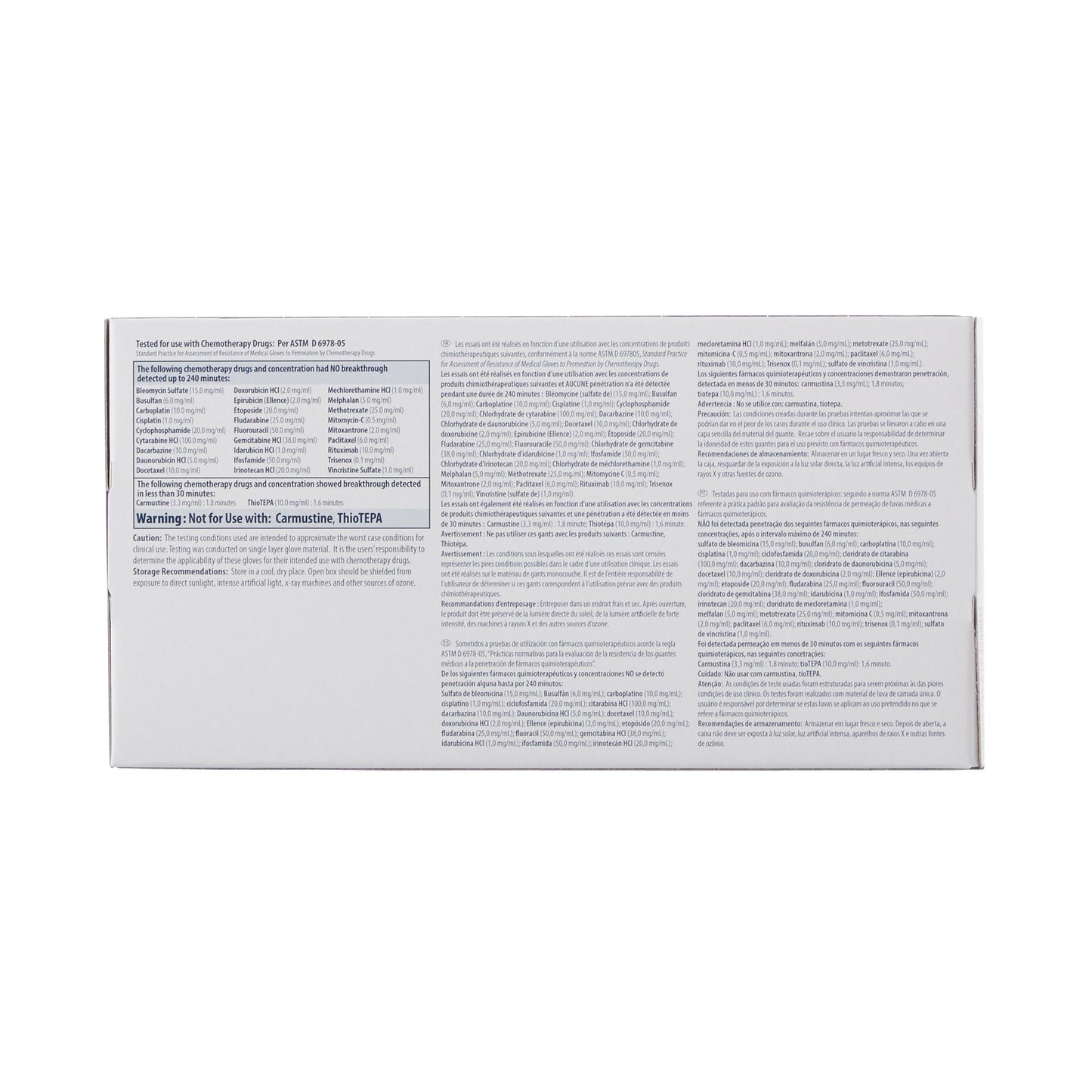 GLOVE, EXAM NTRL SM N/S CHEMO (100/BX 10BX/CS)