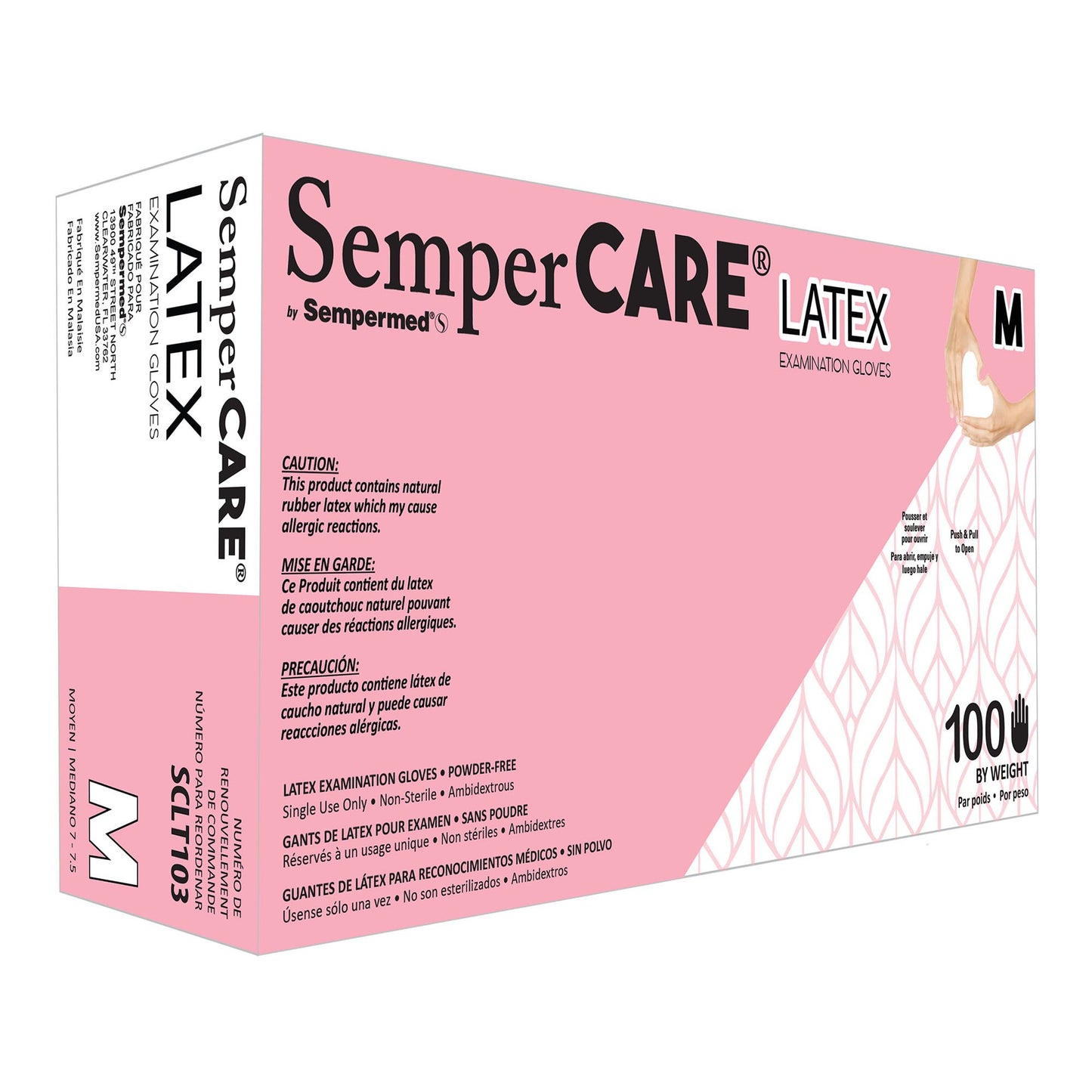 GLOVE, EXAM LTX MED N/S (100/BX 10BX/CS)