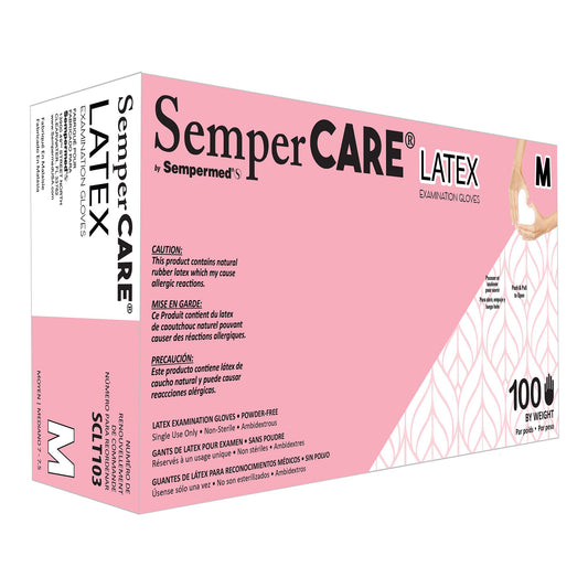 GLOVE, EXAM LTX MED N/S (100/BX 10BX/CS)