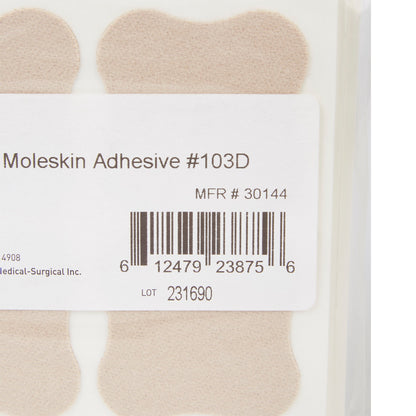 PEDI-PAD, MOLESKIN ADH TAN #100/PK 10PK/CS)