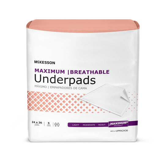 UNDERPAD, MAX ABSRB 24"X36" (5/BG 14BG/CS)