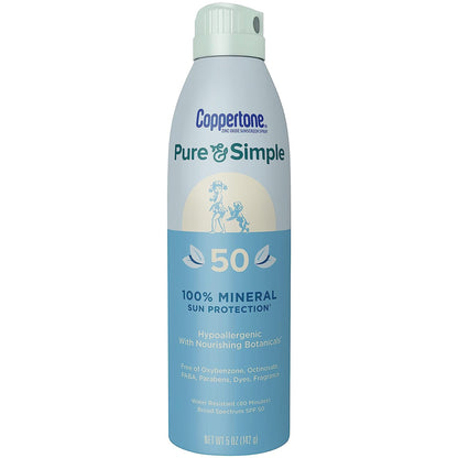 COPPERTONE, LOT PURE & SIMPLE SPF50 6OZ