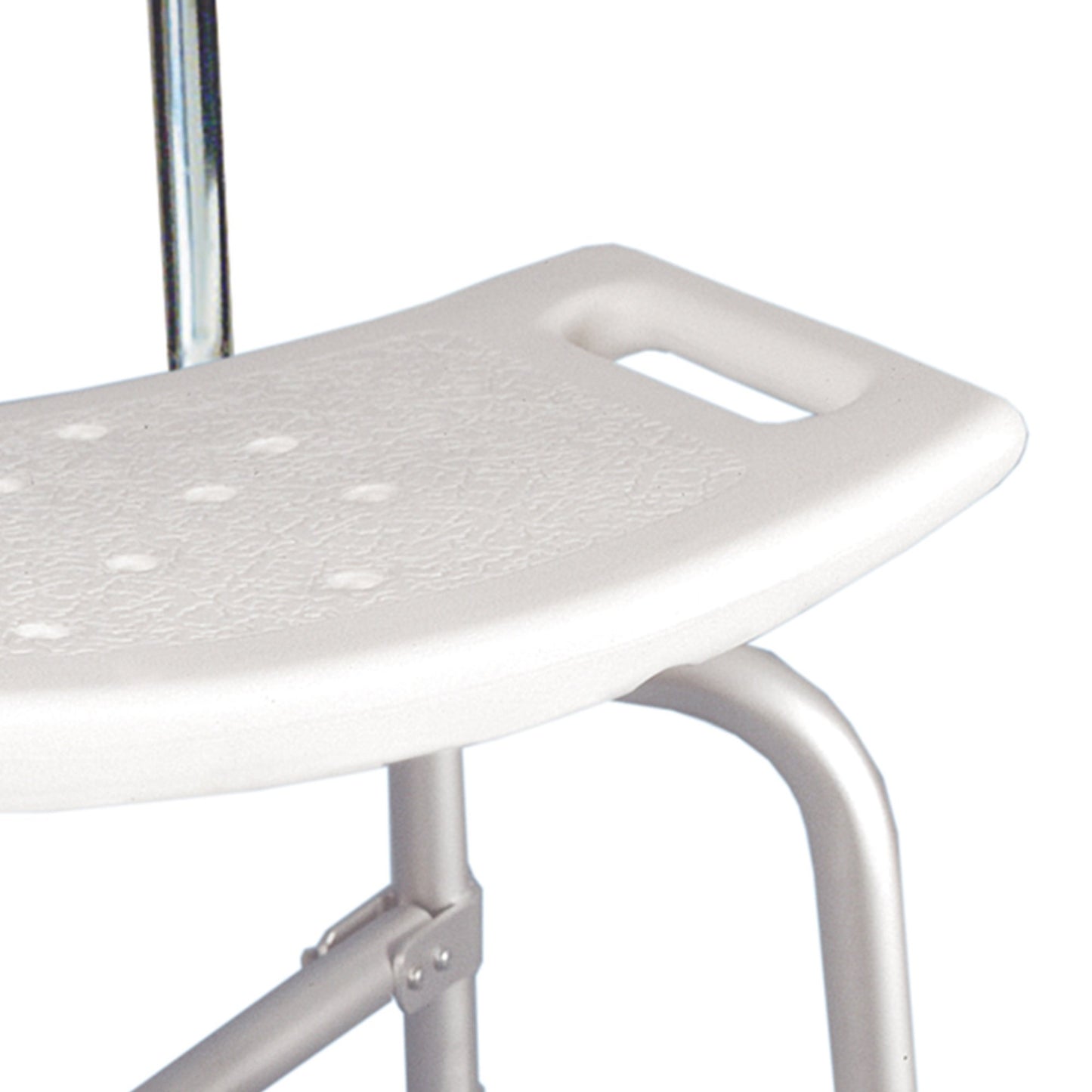 BENCH, BATH W/BACK BARIATRIC X-BRACED ALUM FRAME 500LB (1/CS