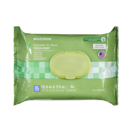 WIPE, WET FLUSHABLE XL SCENTEDSFT PK W/LID (96/PK 6PK/CS)