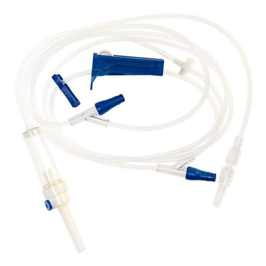 IV PUMP SET, 10DRP 2 NF PORTS 97" (50/BX)