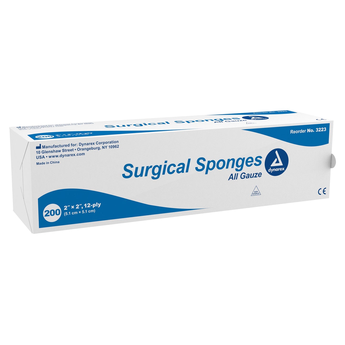 SPONGE, GAUZE 12PLY 2X2" (200/BX 40BX/CS)