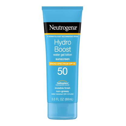 SUNSCREEN, LOT NEUTROGENA HYDRO BOOST WATER GEL SPF50 3OZ
