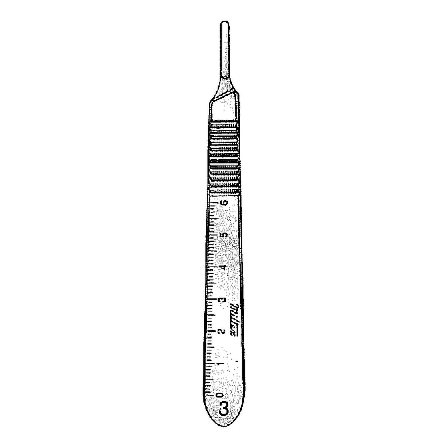 HANDLE, KNIFE W/METRIC SCALE #3