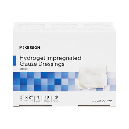 DRESSING, HYDROGEL IMPREG GAUZE 2"X2" (10/BX 4BX/CS)