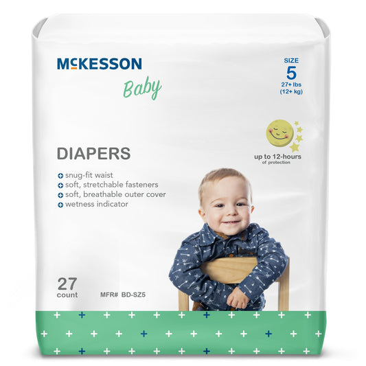 DIAPER, BABY SZ5 27+LBS (27/BG4BG/CS )