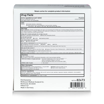 BISMUTH, TAB 262MG 100X2 (100/BX 12 BX/CS)
