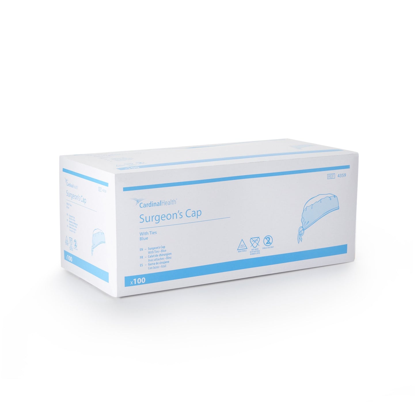 CAP, SURG TIE BLU (100/CT 6CT/CS)