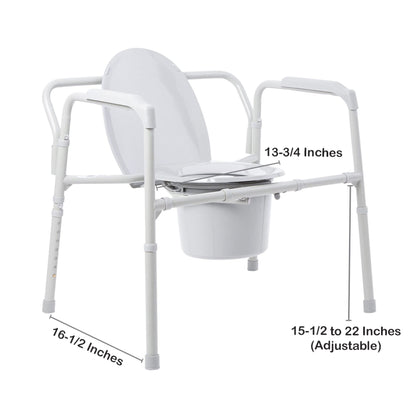 COMMODE, FOLDING HD 650LBS BS