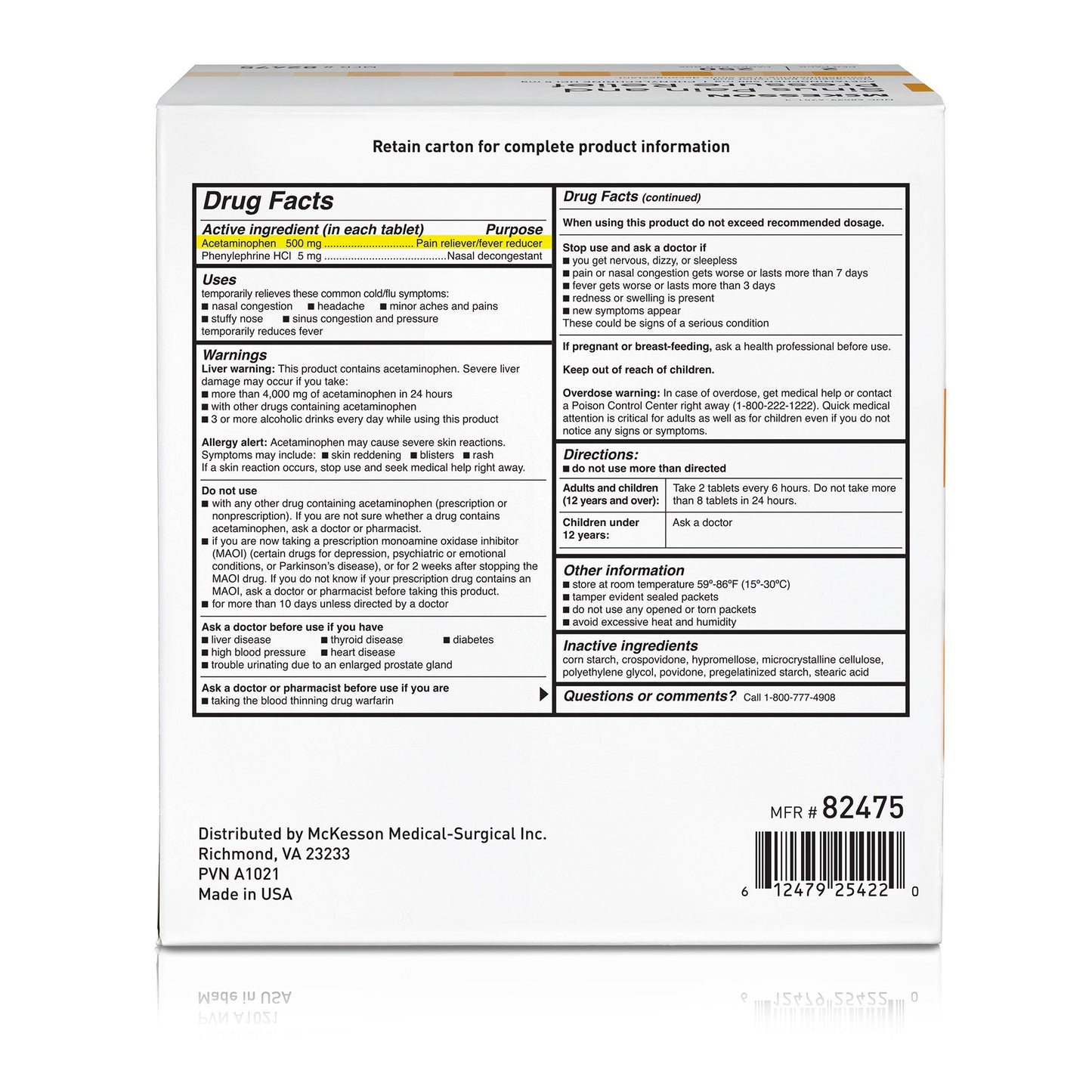 SINUS PAIN & PRESS RELIEF, TABTAB (250/BX 12BX/CS)