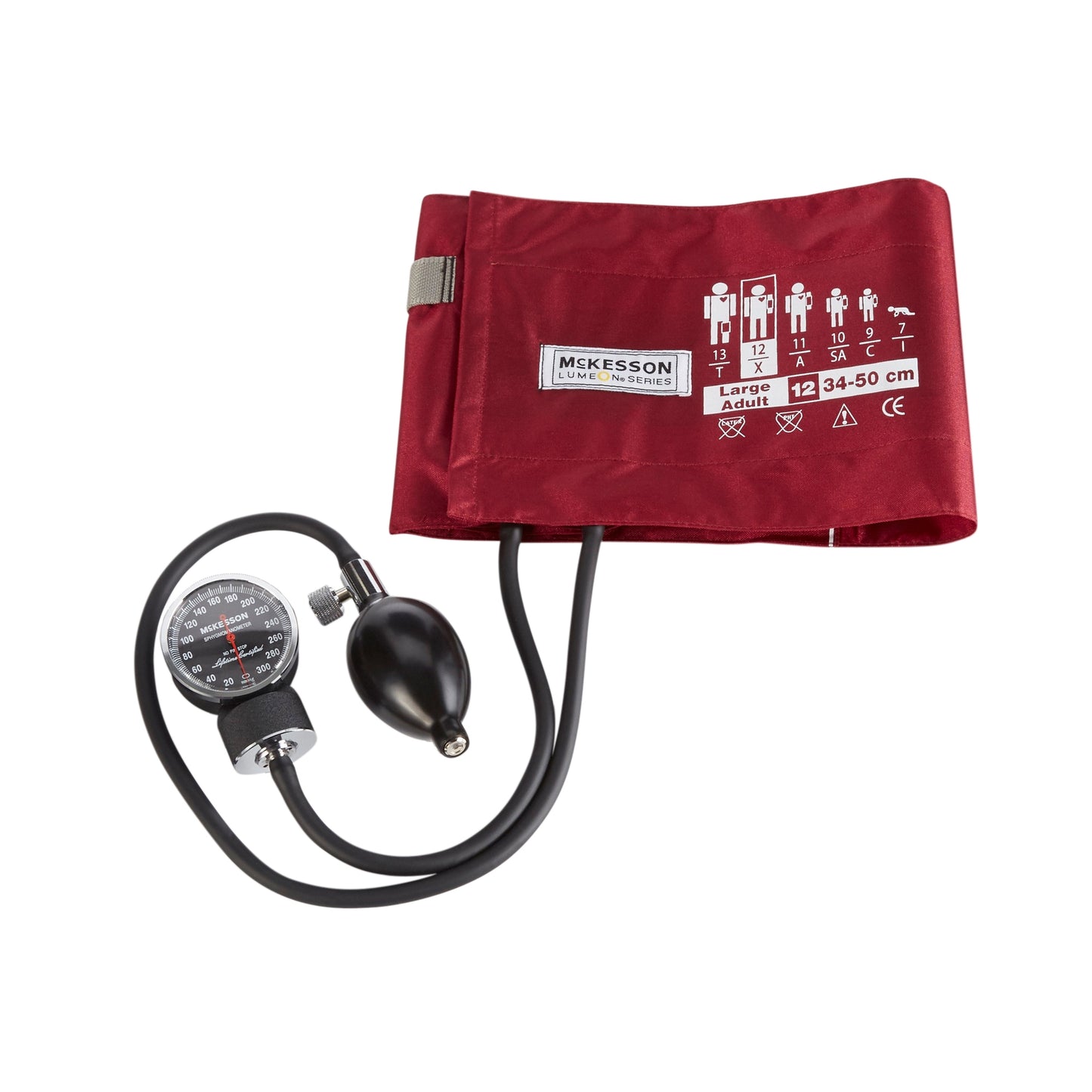 SPHYG, ANEROID DLX LF BURG LG ADLT 34-50CM (1/BX)