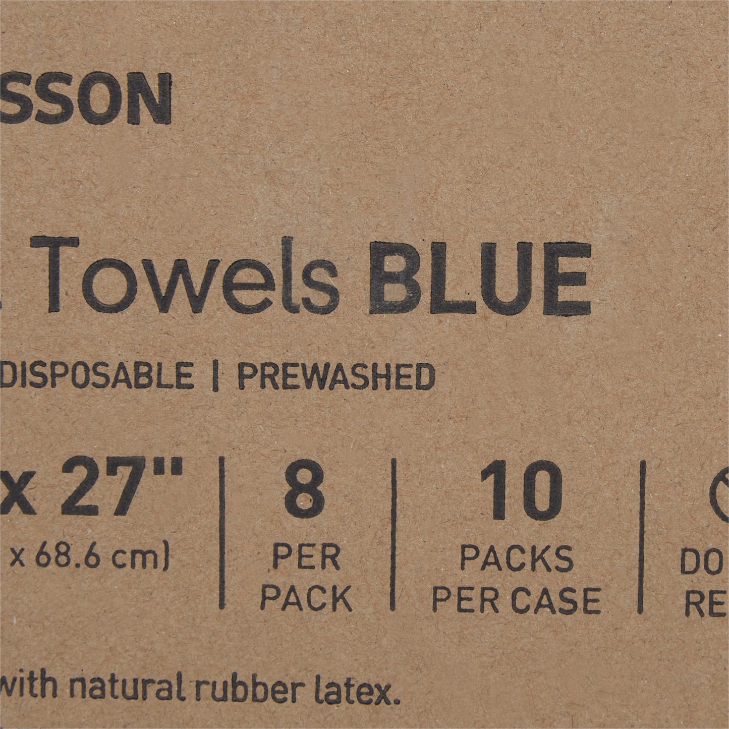 TOWEL, OR STR BLU DISP (8/PK 10PK/CS)