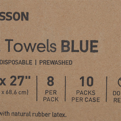 TOWEL, OR STR BLU DISP (8/PK 10PK/CS)