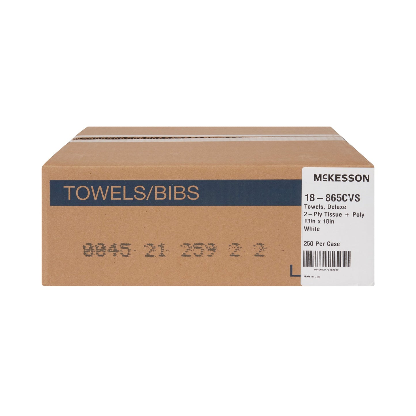 TOWEL, PRO 2PLY POLY WHT 13X18(250/CS)