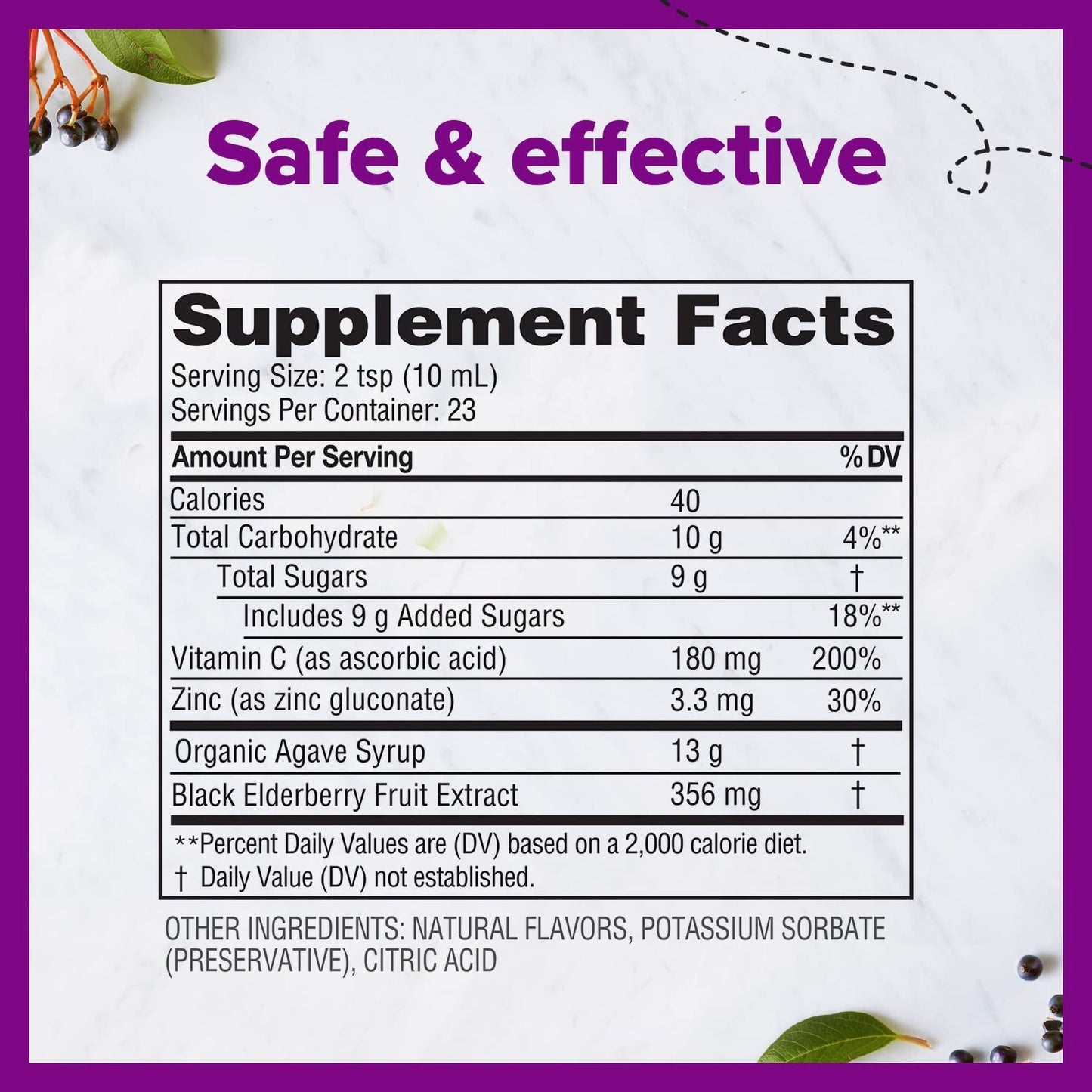 ZARBEES, SYRP NAT ELDERBERRY IMMUNE SUPP 8OZ