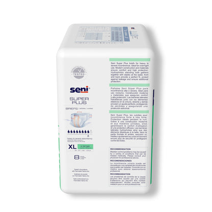 BRIEF, INCONT SENI SUPER PLUS XLG 55"-67" (8/PK 4PK/CS)