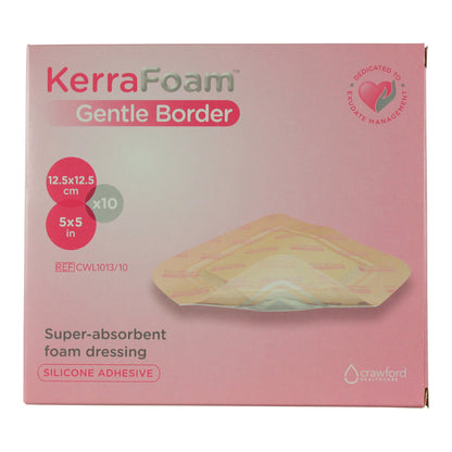 DRESSING, WND KERRAFOAM GNTL BRDR 5"X5" (10/CT 10CT/CS)