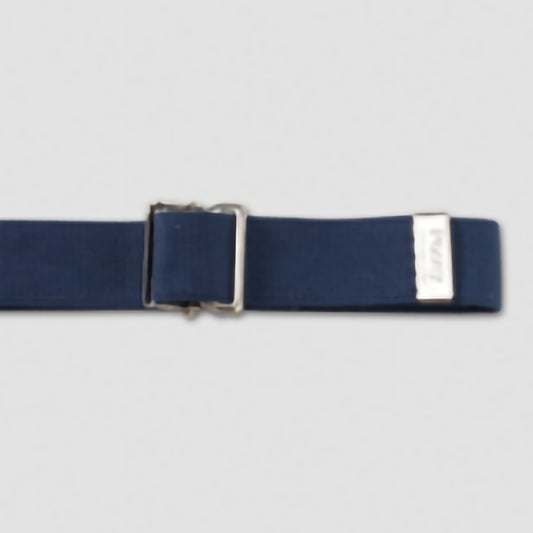 BELT, GAIT W/NICKEL BUCKLE NAVY BLU 54" POSEY