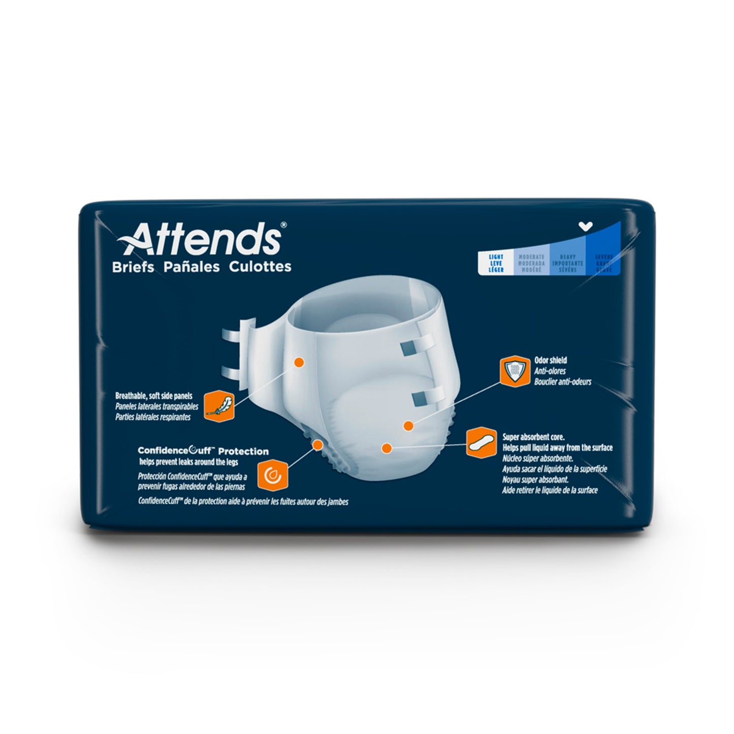 BRIEF, INCONTINENCE ATTENDS S M (24/BG 4BG/CS)