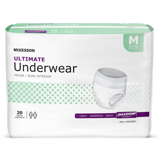 UNDERWEAR, ULTIMATE MED 32-44 (20EA/BG 4BG/CS)