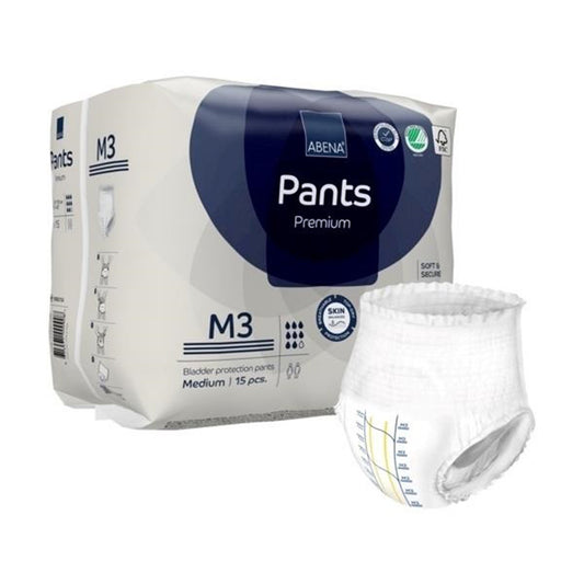 UNDERWEAR, INCONT ABENA PROT PREM M3 MED (15/PK 6PK/CS)