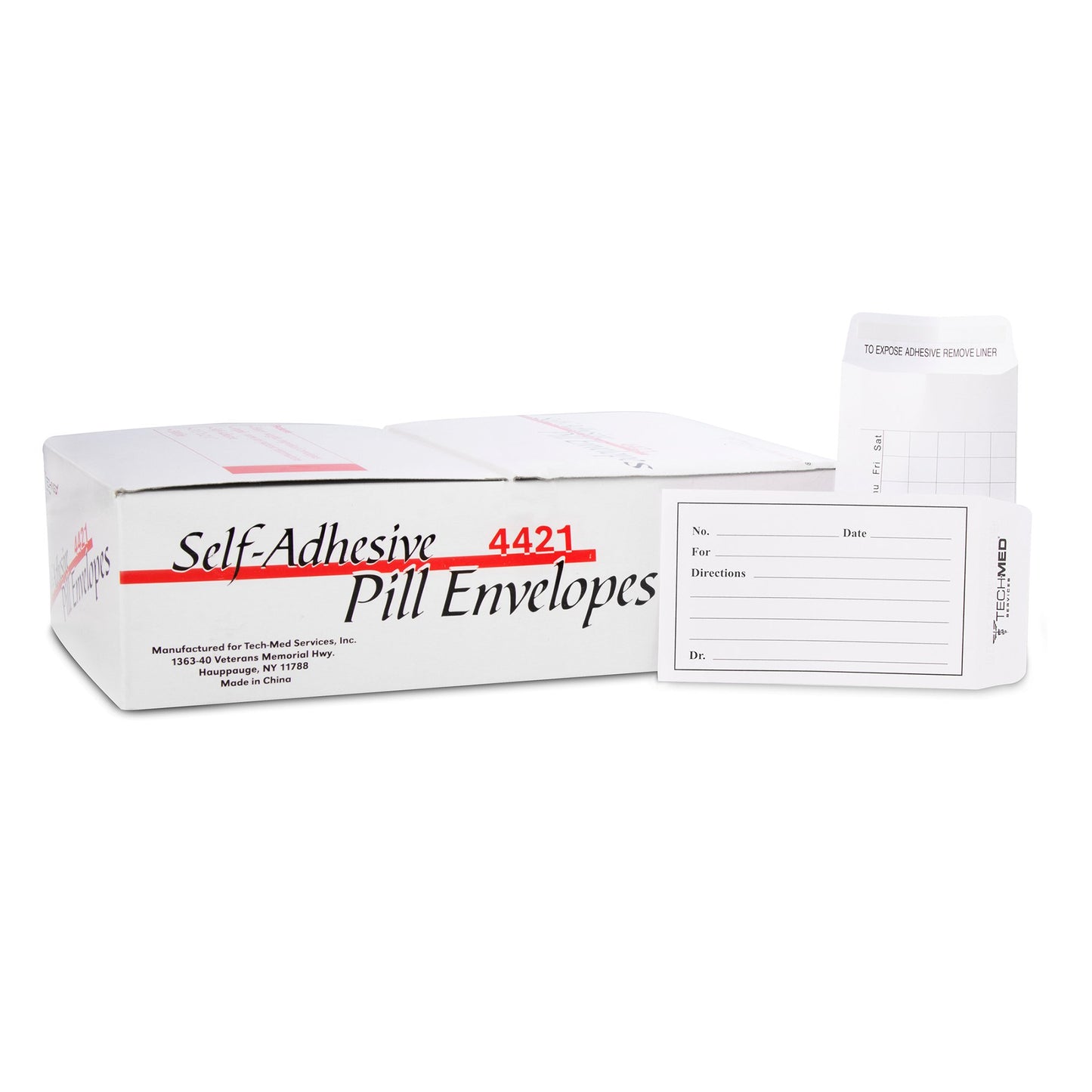 ENVELOPE, PILL SELF ADHES 3 1/2"X2 1/4" (500/BX) TECMED