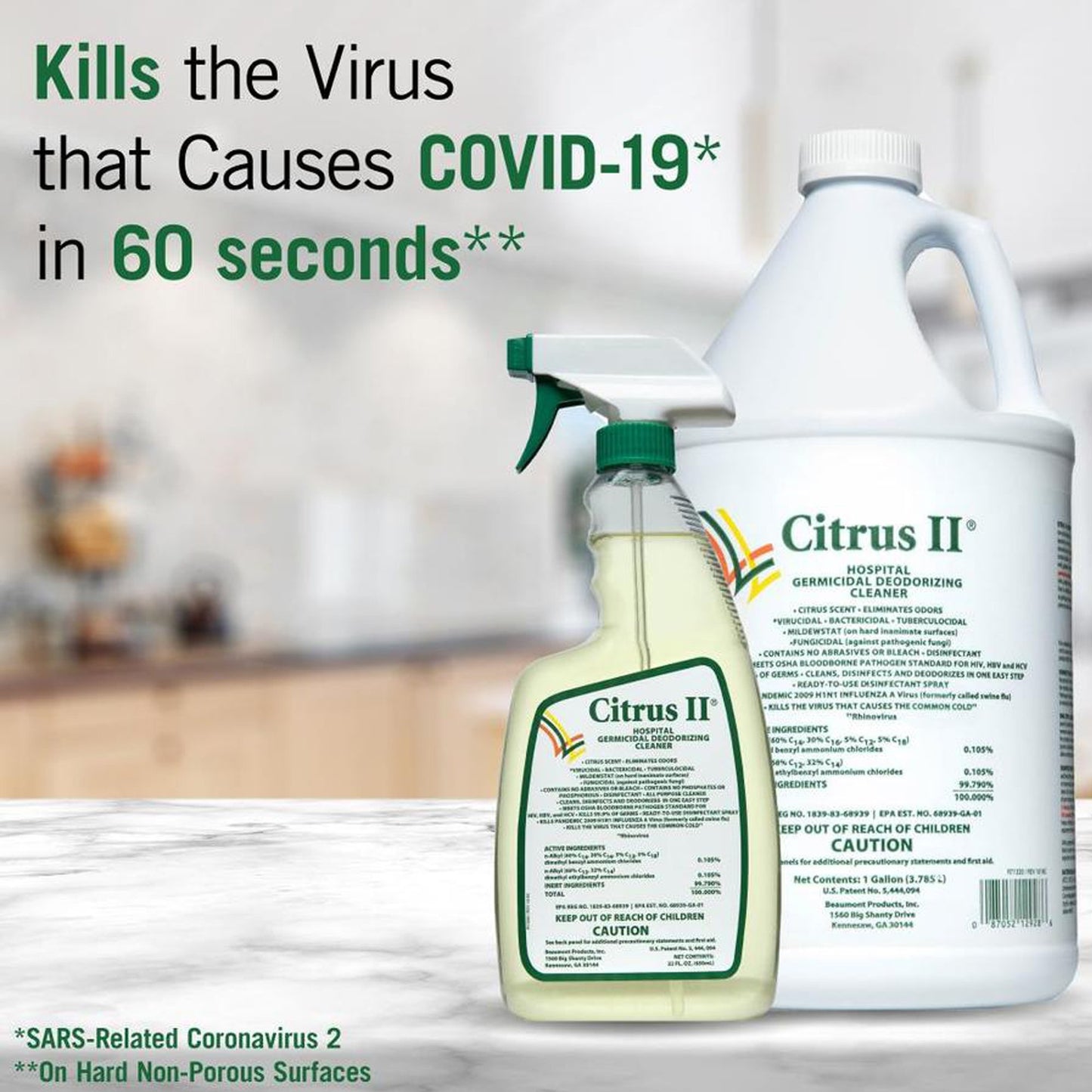 GERMICIDAL, CITRUS II 22OZ 7754