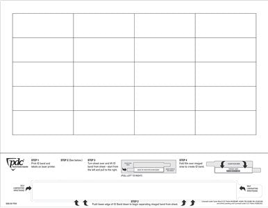 LABEL, DATAMATE LASER W/WRISTBAND WHT (1000/BX) PREDYN