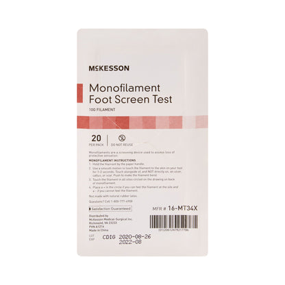 MONOFILAMENT TEST, SENSORY W/ HNDL F/FOOT 10GM20/PK 24PK/CS)
