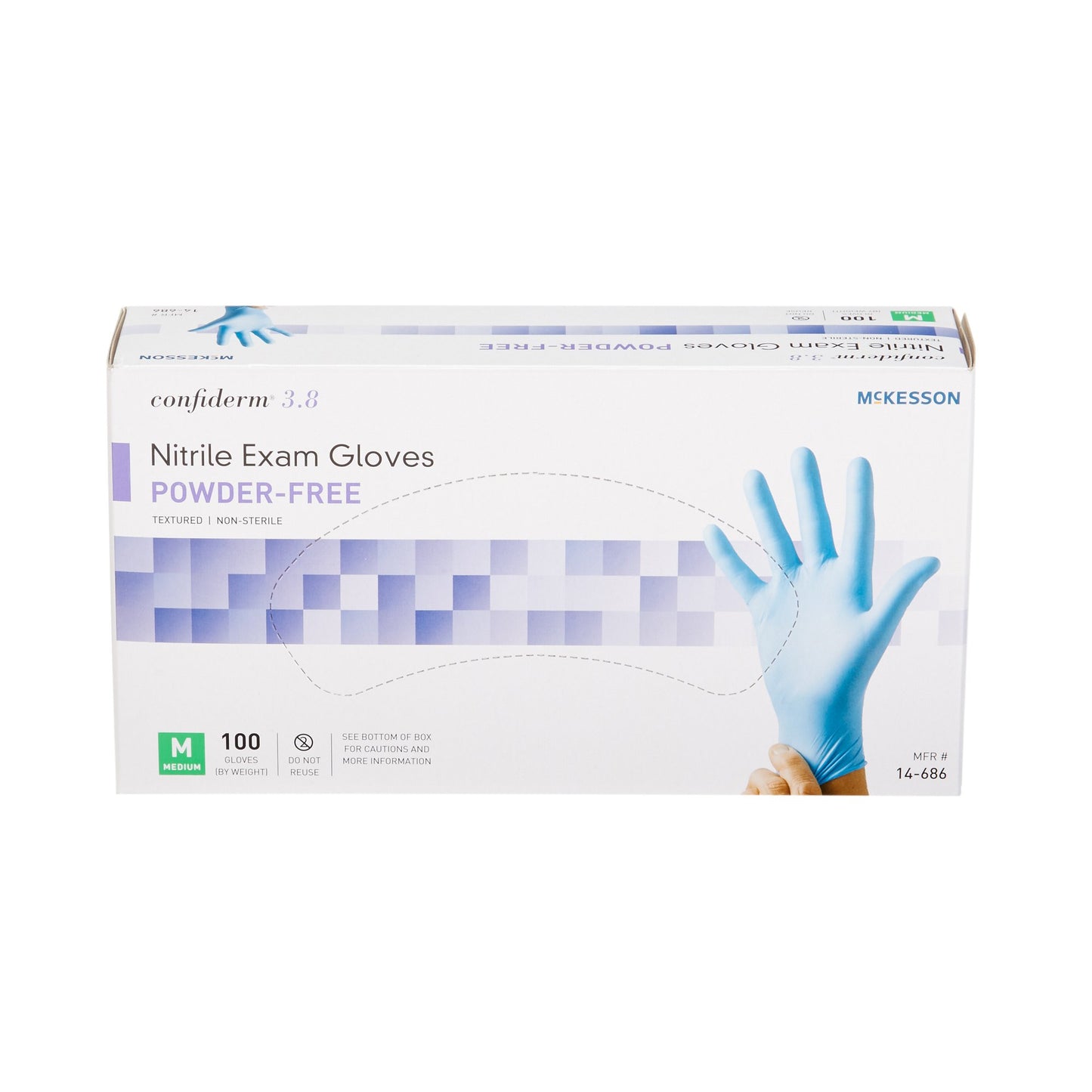 GLOVE, EXAM NTRL MED N/S 3.8 (100/BX 10BX/CS)