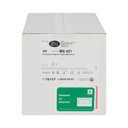 IV EXTENSION SET, STND BORE FILTER 1.2M M/F LL 9" (50/CS)