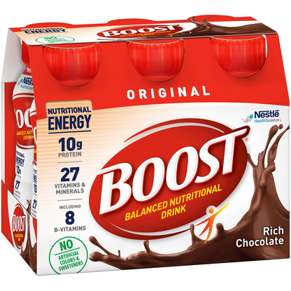 BOOST, ORIGINAL CHOCOLATE CLEAN 8OZ (6/PK 4P/KCS)