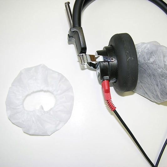 COVER, HEADPHONE F/AUDIO DISP WHT (50PR/BG)