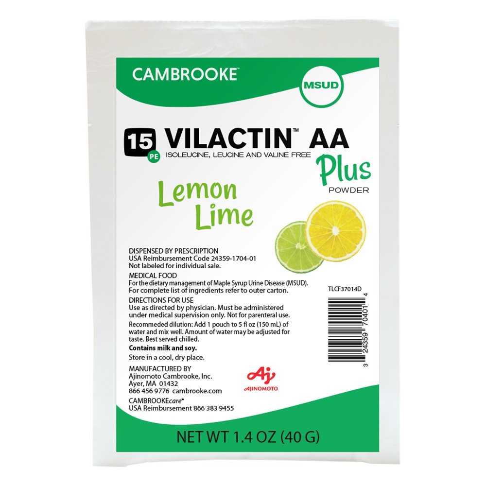 SUPPLEMENT, ORAL VILACTIN AA POWDER LEMON LIME 1.4OZ (30/CS)