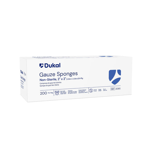 SPONGE, GAUZE 2"X2" 8PLY N/S (200/BG 25BG/CS)