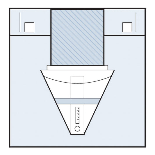 DRAPE, SURG GYN UNDER BUTTOCKSW/POUCH STR 32"X45" (25/CS)