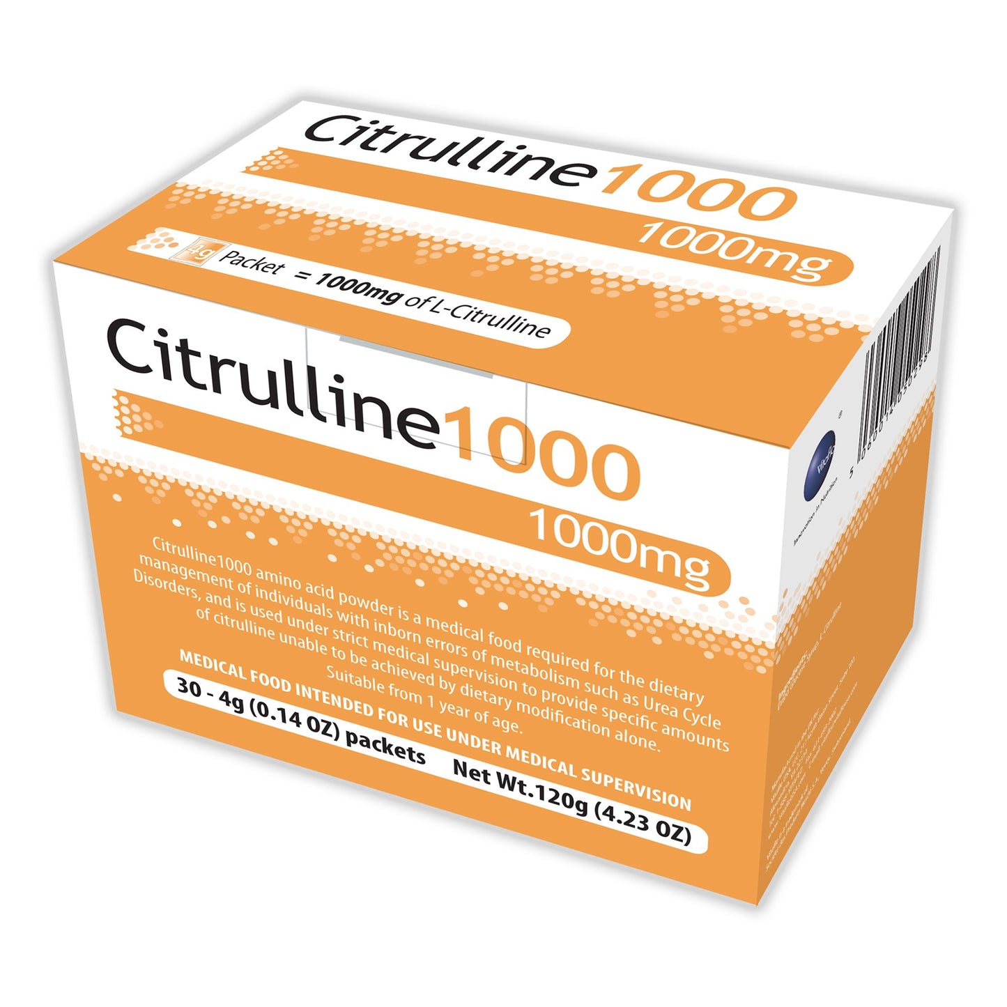 SUPPLEMENT, CITRULLINE 1000 AMINO ACID 15CAL (30/BX)