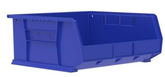 BIN, STORAGE BLUE 14X16X7