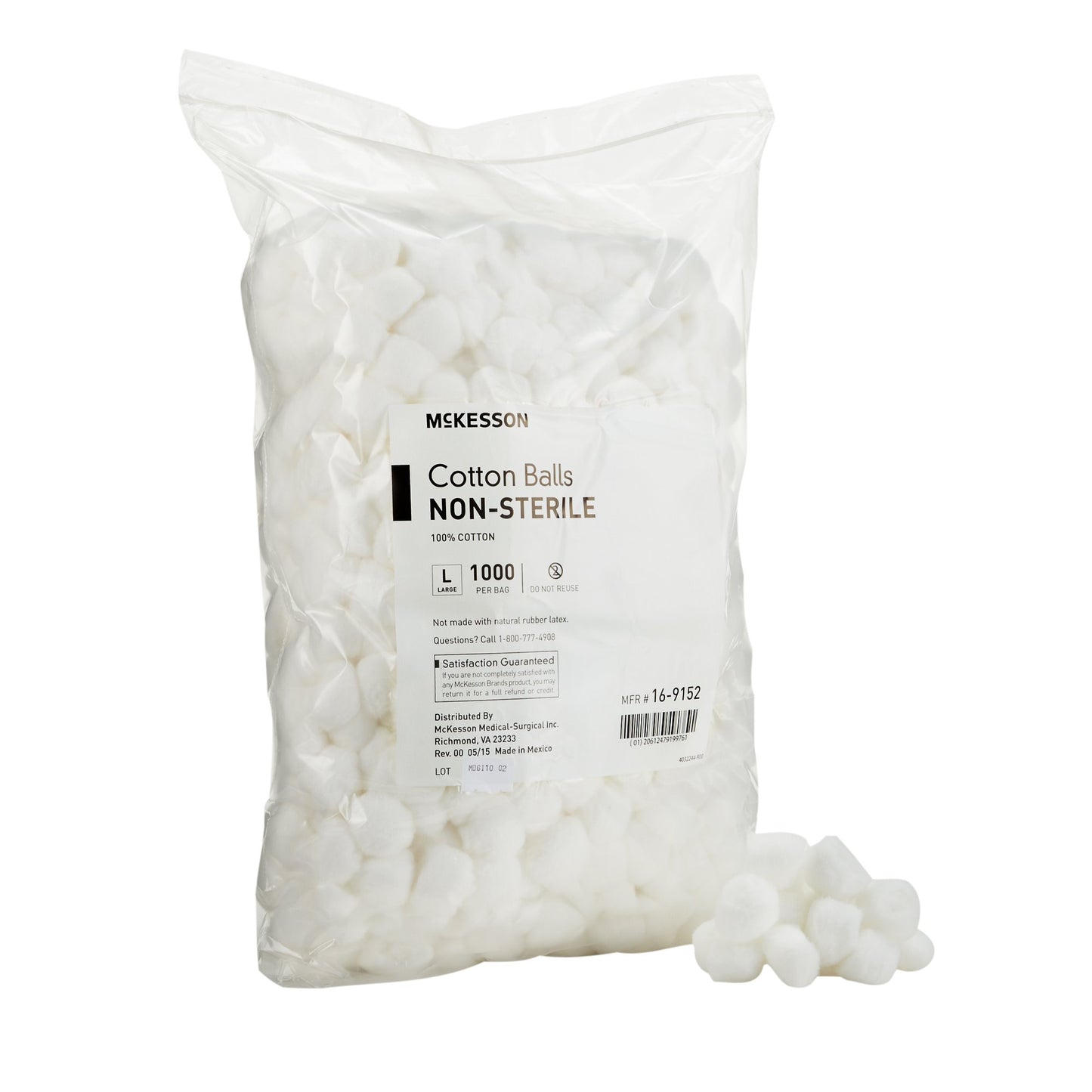 COTTON BALL, LG N/S (1000/BG 2BG/CS)