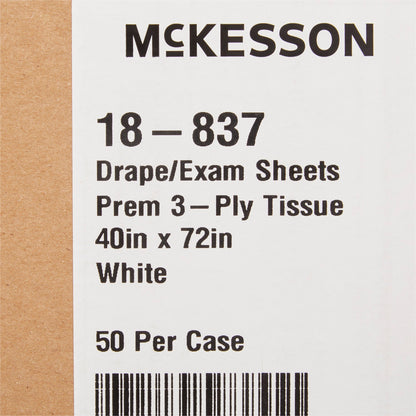 SHEET, DRAPE 3PLY WHT 40X72 (50/CS)